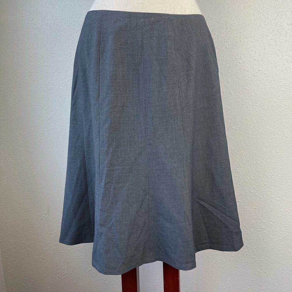 NWT Calvin Klein Charcoal Stretch Skirt Size 8